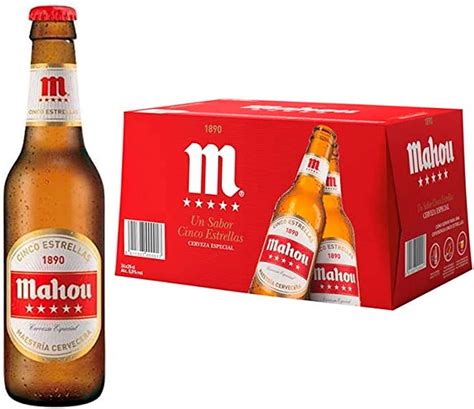 Mahou 5 Estrellas Cerveza Dorada Lager Pack De 24 X 25 Cl 5 5 De