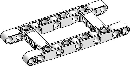 Beam H Shape Open Center Lego Parts Guide Brick