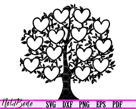 Family Tree Svg, Tree SVG, Family Svg, Tree Monogram, Family Tree SVG ...