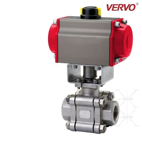 Cl Pneumatic Actuated Floating Ball Valve Mm Threaded