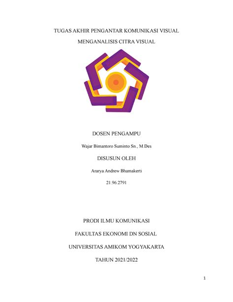 Paper Analisis Citra Visual Pakaian Surjan Tugas Akhir Pengantar