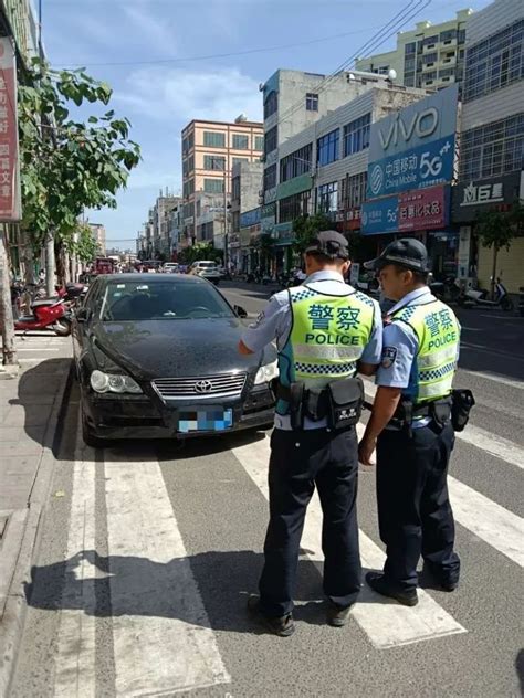 停车别任性！儋州交警整治车辆乱停乱放腾讯新闻