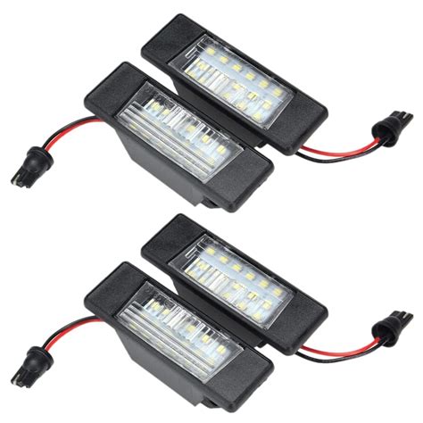 4pcs Car 18leds License Plate Lights For Nissan Qashqai X Trail Juke