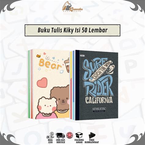 Jual ATK Buku Tulis Kiky 50 Lembar Buku Tulis Kiky Pack Isi 10 Pcs