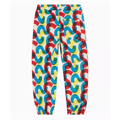 Stella Mccartney Monogram Print Jogging Pants Savanna