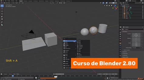 Añadir y eliminar objetos en Blender 2 80 Zao3D