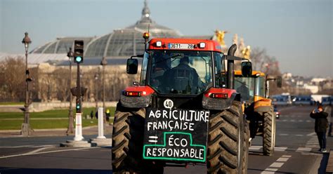 Farmers drive tractors through Paris in protest at pesticide bans | Reuters