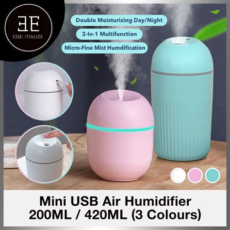 Qoo10 220ml 420ml Mini Portable Usb Air Humidifier Essential Oil Diffuser Sp Household