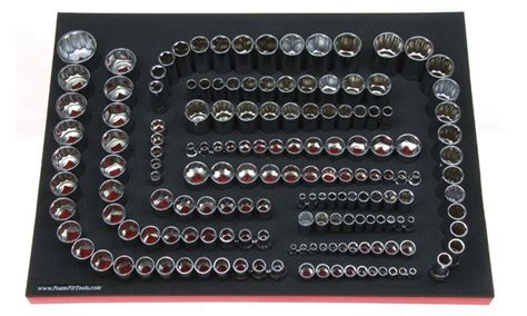 Foam Organizer for Craftsman Inch Sockets