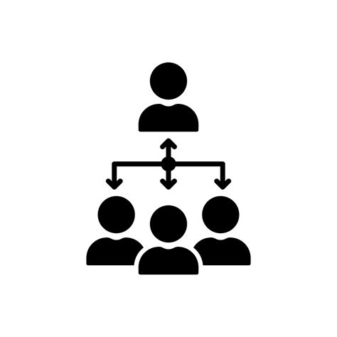 Coordinate Team People Silhouette Icon Business Company Group