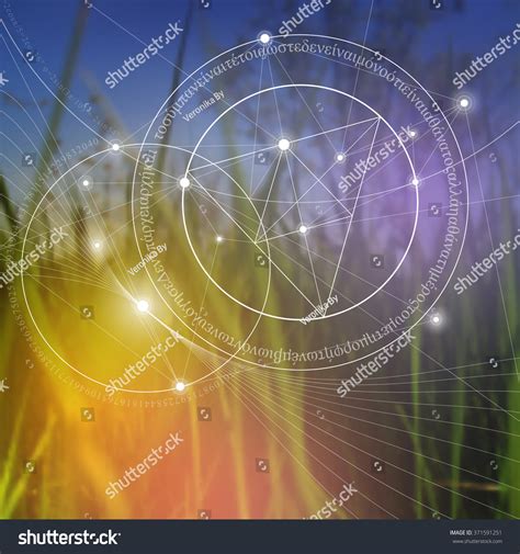 Sacred Geometry Mathematics Nature Spirituality Nature Stock Vector