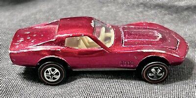 Vintage Mattel Hot Wheels Redline Red Custom Corvette Ebay