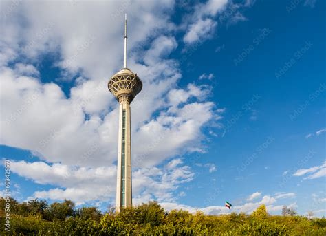 Milad Tower Or Tehran Tower A Multi Purpose Tower In Tehran Iran