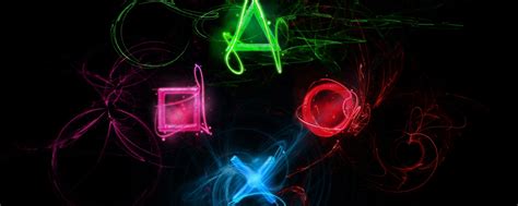 2560x1024 Resolution Playstation Symbols Graphics 2560x1024