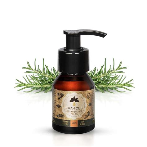 Óleo De Alecrim Rosmarinus Rosemary Oil 60ml Gran Oils Óleos Vegetais E Manteigas Naturais