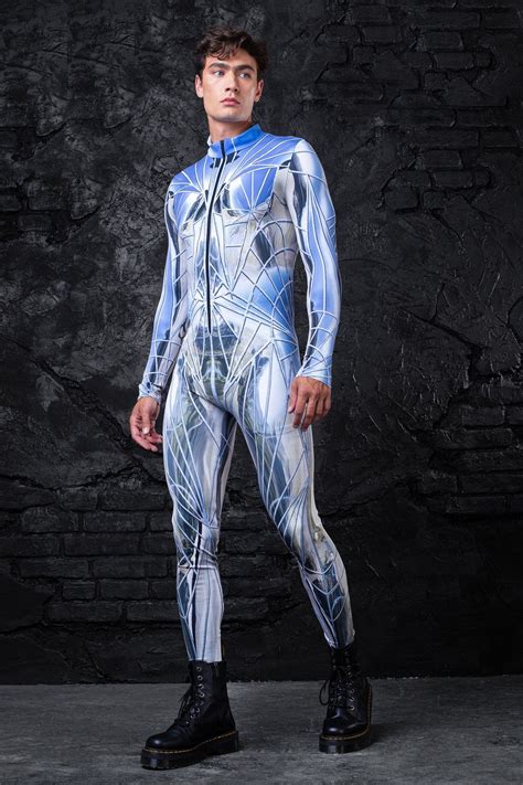 Männer Body Bodysuit Kostüm Herren Rave Kleidung Rave Outfit Männer