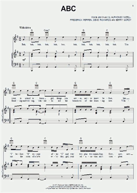 ABC Piano Sheet Music | OnlinePianist