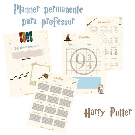 Planner Para Professor Harry Potter Arquivo Em Pdf Elo