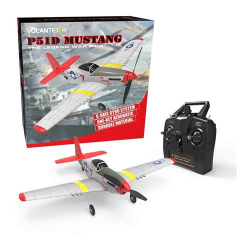 Volantex G Channel Rc Warbird Airplane Mm Wingspan P D Mustang