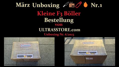 M Rz Unboxing Nr Kleine B Ller Bestellung Von Ultrasstore