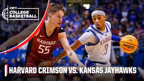 Harvard Crimson Vs Kansas Jayhawks Full Game Highlights YouTube