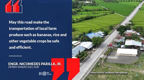 Dpwh Opens Matanao Davao Del Sur Road Project — Ikotph