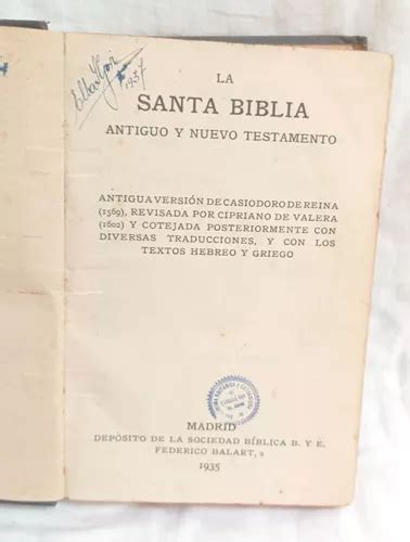 La Biblia Ed Sociedad B Blica Federico Balart Mapas Mercadolibre