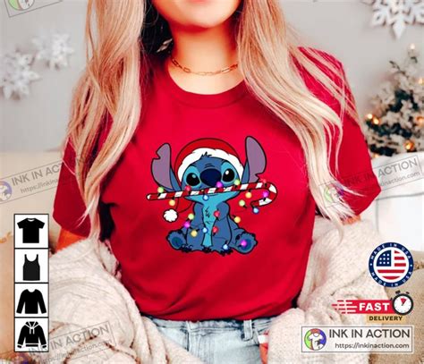 Disney Stitch Christmas Shirt Print Your Thoughts Tell Your Stories