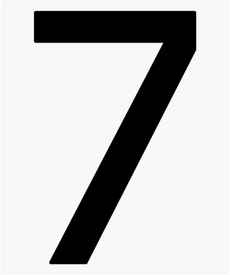 Number 7 On A Transparent Background Hd Png Download Kindpng