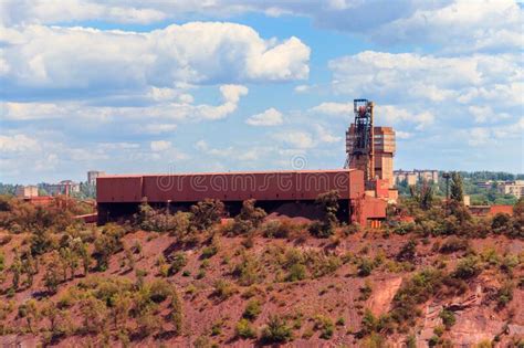 View Of Huge Iron Ore Quarry In Kryvyi Rih Ukraine Open Pit Mining