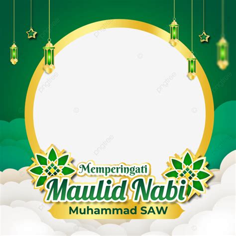 Twibbon Maulid Nabi Muhammad Vio H Con Decoraci N De Linterna