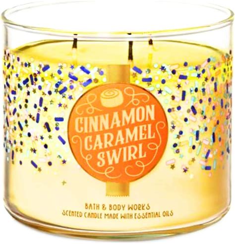 Amazon White Barn Bath Body Works Cinnamon Caramel Swirl 3 Wick