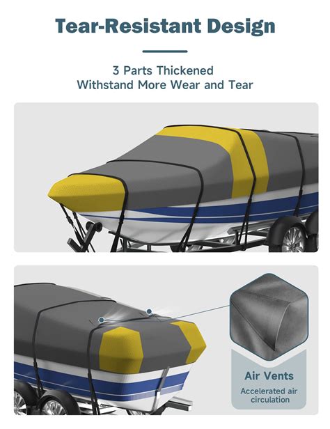 Snapklik.com : Umbrauto Boat Cover Heavy Duty 600D Solution-Dyed ...