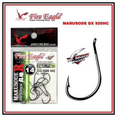 Jual Kail Mata Pancing Marusode Fire Eagle Dx Hc Fishing Hook Isi