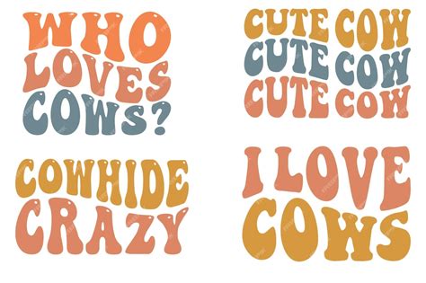 Premium Vector Who Loves Cows Cowhide Crazy Cute Cow I Love Cows