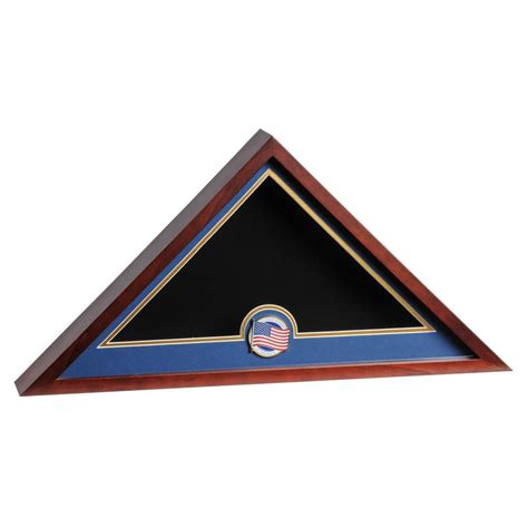 American Flag Display Case With Us Flag Medallion Which Holds Official