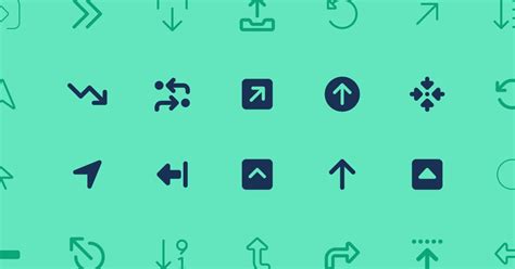 Arrows Icons Font Awesome