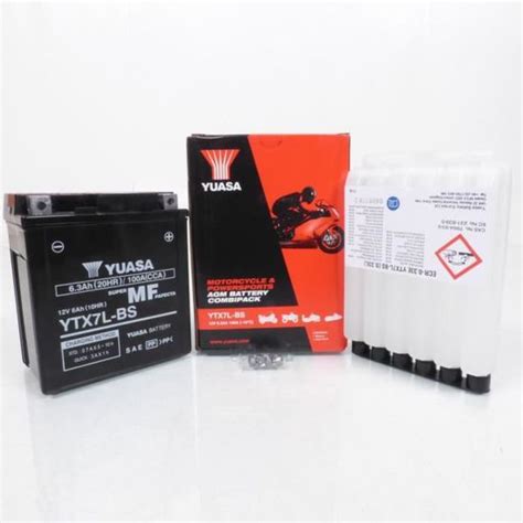 Batterie Yuasa Pour Moto Honda Vt C Shadow Ytx L Bs