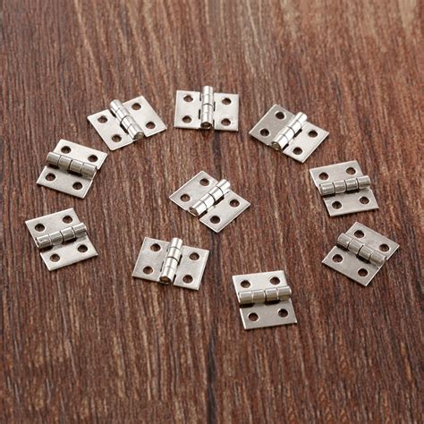 DRELD 50Pcs 8*10mm Mini Cabinet Hinges Furniture Fittings Decorative ...