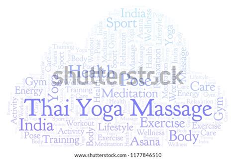 Thai Yoga Massage Word Cloud Stock Illustration Shutterstock