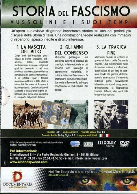 La Storia Del Fascismo Dvd Dvd Film Documentario Ibs