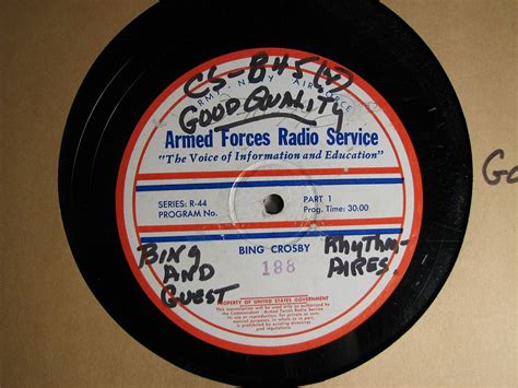 A Collection Of Vintage Radio Transcription Discs