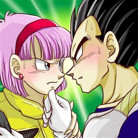 Dragon Ball Females Fan Art Vegeta Trying To Kiss Bulma On Namek