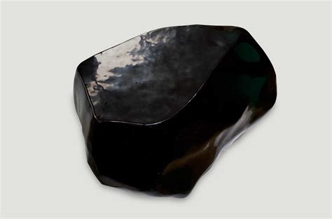 Obsidian Volcanic Glass Coffee Table or Side Table 46BG - Andrianna ...