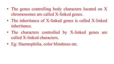 Sex Linked Inheritance Ppt