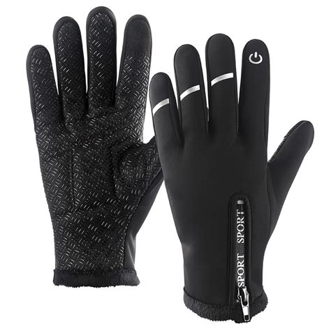 Windproof Anti Slip Warm Driving Gloves Thermal Touch Screen Glove For