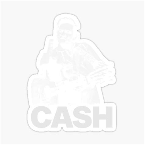 Johnny Cash Middle Finger Sticker For Sale By Poulaahmed Redbubble