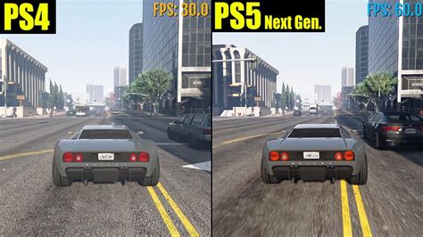 Gta 5 Ps4 Vs Ps5 Comparison Loading Times Graphics Fps Test Youtube