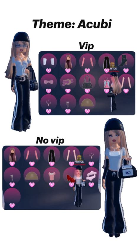 Dti Dress To Impress Outfit No Vip Vip Acubi Acubi In Vip Dress