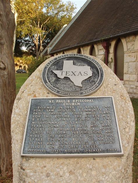 St Pauls Episcopal Church Texas Historical Markers